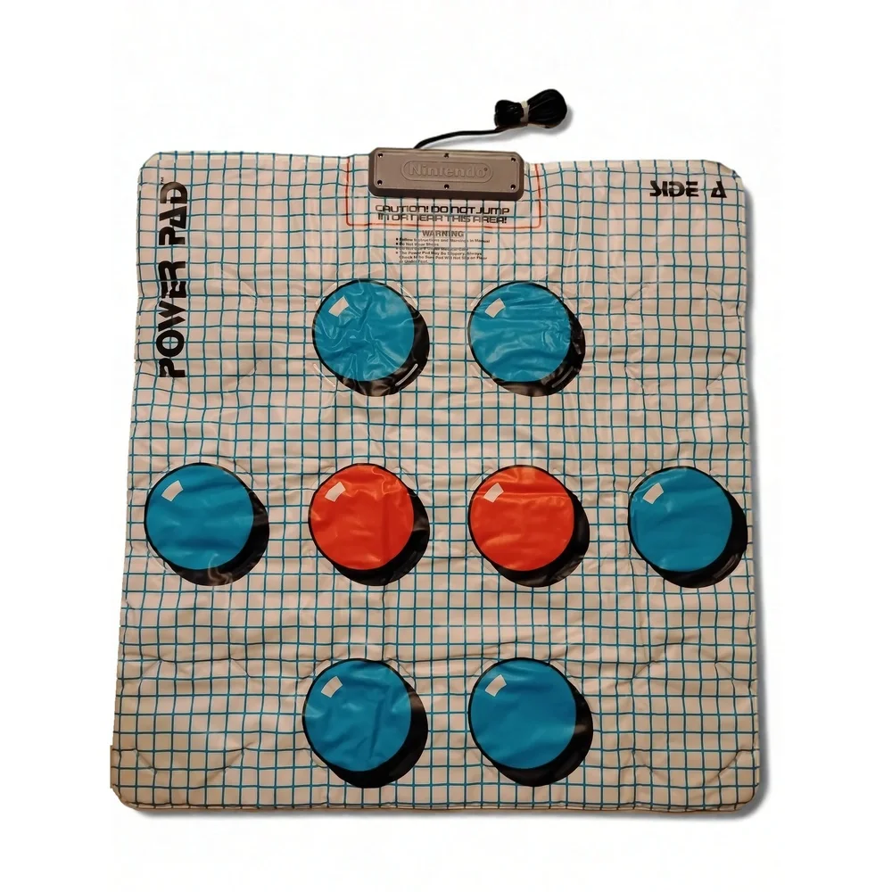 Vintage 1980s Nintendo NES Power Pad Controller NES-028 Retro Gaming Floor Mat
